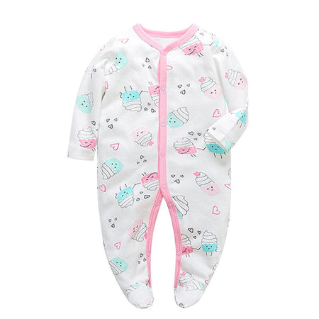 Spring and Autumn 0-12 months Baby Boys Girls Bodysuit Long Sleeve 100% Cotton  Baby Clothes Newborn body bebe Jumpsuit Clothing
