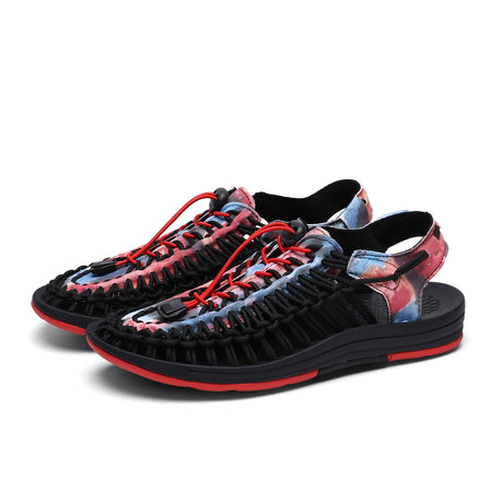 2024 New Arrival Summer Men's Shoes Breathable Beach Loafers Hand Woven Roman Sandals High Quality Men's Comfortable Flats