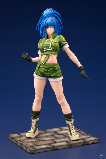 ?In Stcgk?Original Kotobukiya SNK Beauty Girl Series THE KING OF FIGHTERS '97 Leona Heidern Model Toy Statue