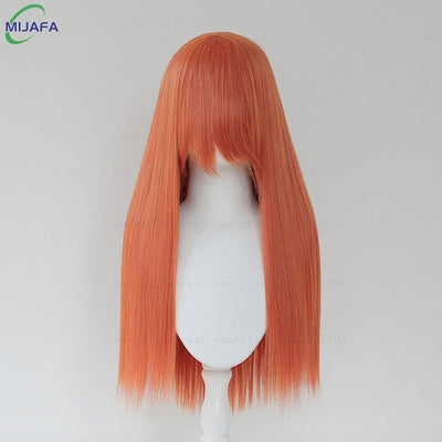 Very High Quality 400g 48 Colors 24Inch 60cm Long Straight Cosplay Wig With Bangs Heat Resistant Hair Anime Wigs + Wig Cap