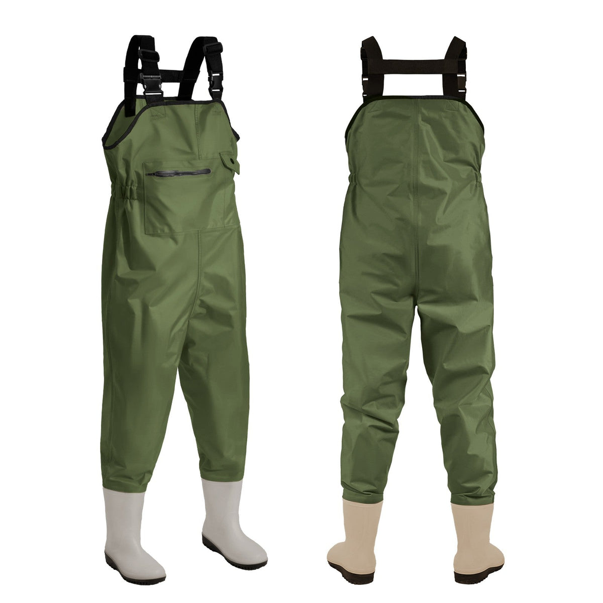 Chest Waders for Kids Youth Fishing Waders Waterproof Hunting Waders with Boots Nylon Waders for Toddler Children