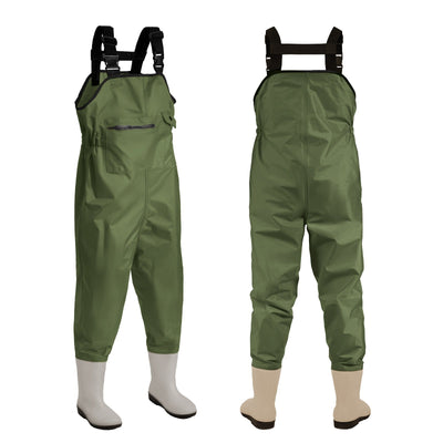 Chest Waders for Kids Youth Fishing Waders Waterproof Hunting Waders with Boots Nylon Waders for Toddler Children