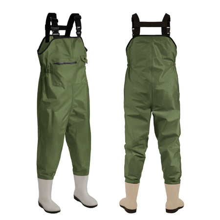Chest Waders for Kids Youth Fishing Waders Waterproof Hunting Waders with Boots Nylon Waders for Toddler Children