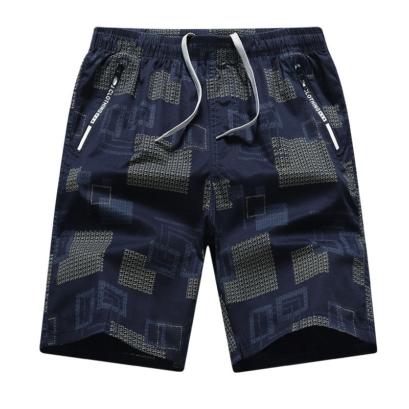 Men's Sweatpants Baggy Comfortable Shorts Male Casual Travel Outdoor Sports Bermuda Shorts Elastic Waist Y2K Print Half Pants