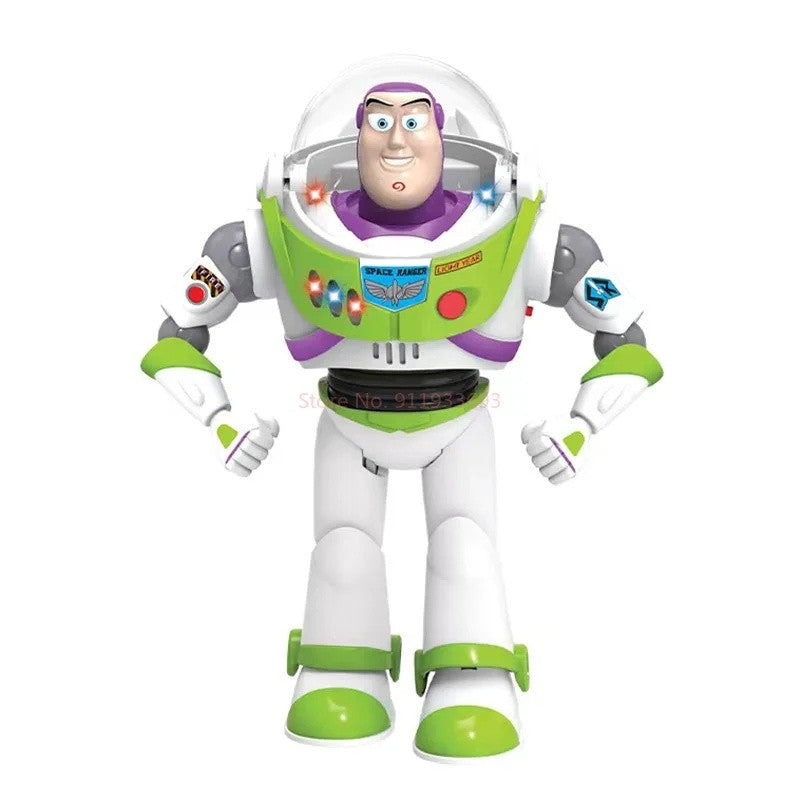 Disney Toy Story Buzz Lightyear Model Toys Piss Electric Walking Robot Doll Action Figure Toy Gift Birthday Toys Model For Kids