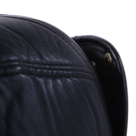 Winter Warm Cap Men Black Leather Fur Baseball Cap Hats for Men Women Casquette Bones Dad Caps Earflaps Thicken
