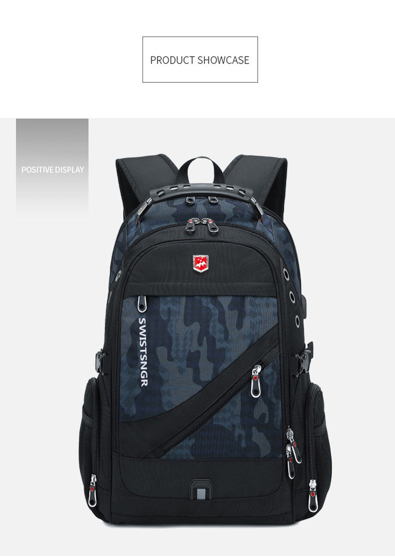 Brand Men's Backpack Anti-theft Waterproof 17inch Laptop Backpacks USB Charging Business Travel Backpack School Bag Male Mochila