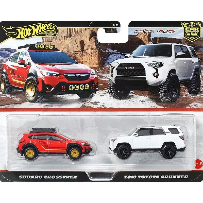 2026 New Mattel Hot Wheels Original Culture Cars Children's Toys 1:64 Die-Cast Accelerating Subaru Toyota Nissan Gtr Aston Martin Alfa Romeo Vehicle Model Gift Double Car Set