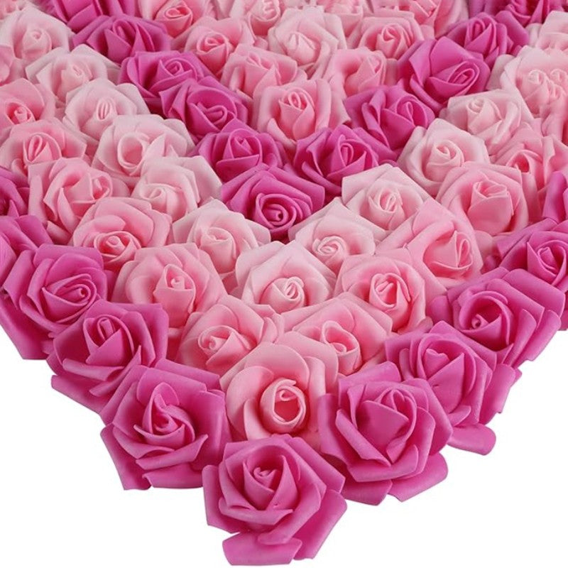 10/20/50Pcs Artificial Foam Rose Flowers PE Fake Flower for Home Room Dceor Wedding Party Halloween Thanksgiving Christmas Decor