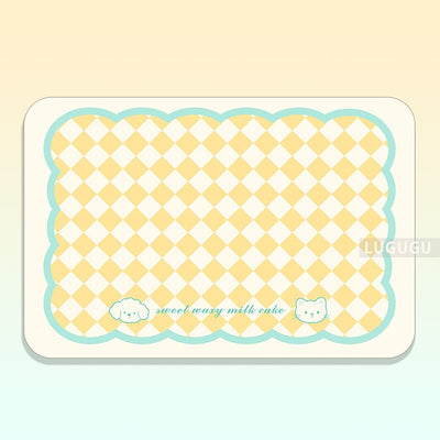 VIKAMA Cute Pet Placemats Cats And Dogs Universal Water-Absorbent Non-Slip Wash-Free Simple Pet Floor Mats Pet Supplies