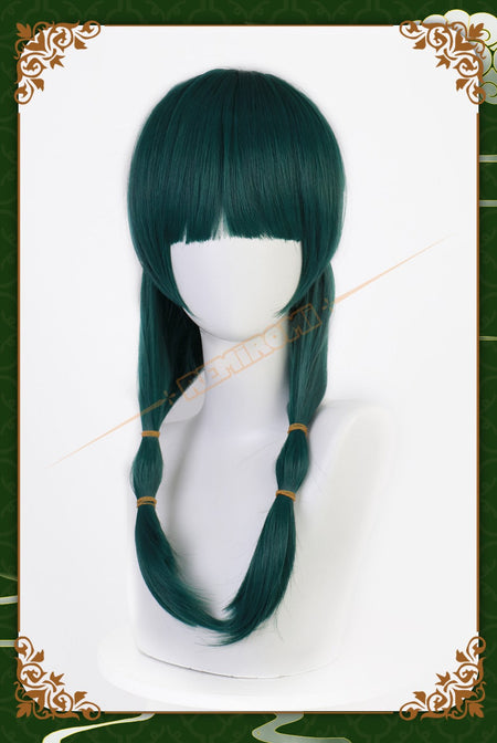 Maomao Cosplay Wig Synthetic Anime The Apothecary Diaries Green Hair 2 Styles Kusuriya no Hitorigoto Hairpin Headress +Wig Cap
