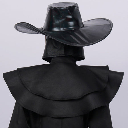 Plague Doctor Bird Cosplay Costume Medieval Hooded Robe Horrord Monk Steampunk Cloak Halloween Carnival Adult Kids Lantern Stick