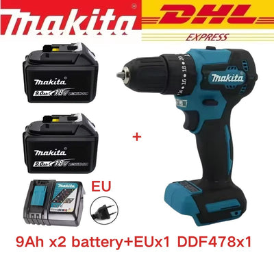 nuevo Original Makita DDF487 taladro inalámbrico? destornillador de impacto eléctrico sin escobillas herramienta recargable