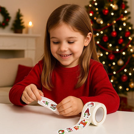 500pcs Christmas Stickers Merry Christmas Party Decoration 2025 Xmas Santa Claus Stickers Navidad Natal New Year Gift 2026