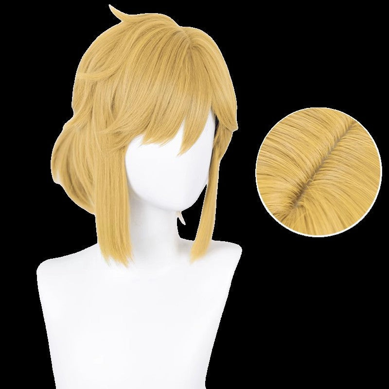High Quality Link Wig Cosplay  Blonde Brown Wig Cosplay Anime Wigs Heat Resistant Synthetic Wigs Halloween Wigs
