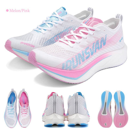 IRUNSVAN HEAT 2.0 Carbon Plate Sneakers Marathon Racing Professional Running Shoes Men Athletic Training Sport Shoes