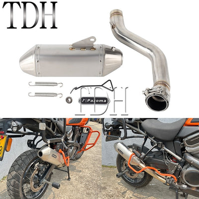 For Harley Pan America 1250 Special Escape Tube Motorcycle Exhaust Muffler Killer Muffler Pipe RA1250 RA1250S RA1250SE 2021-2026