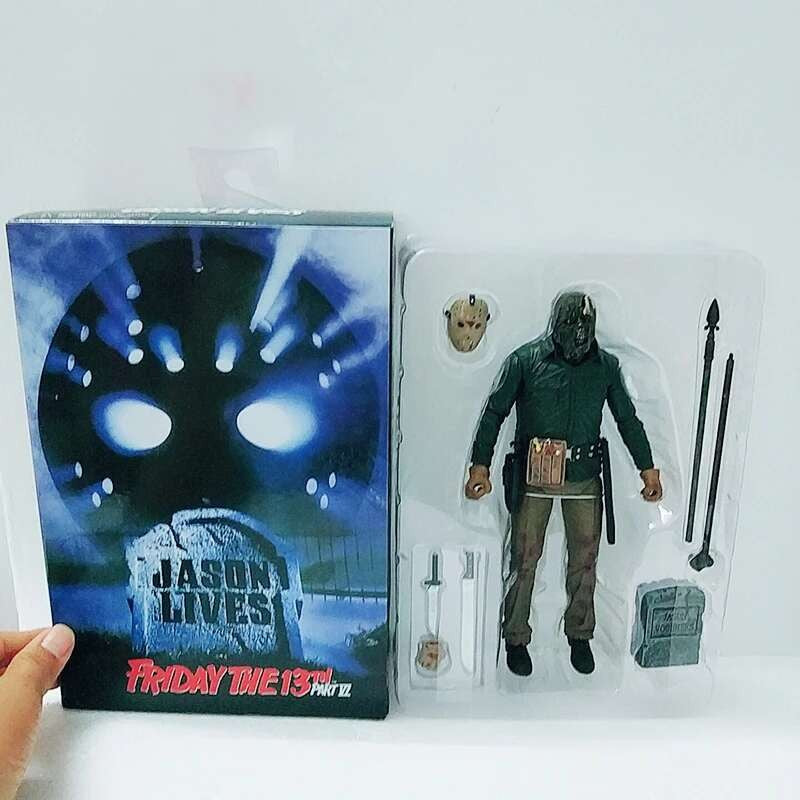 The 13th Figure Toys NECA Friday Freddy Jason Voorhees Blood Action Figure Jason Collectible Model Christmas Halloween Gifts