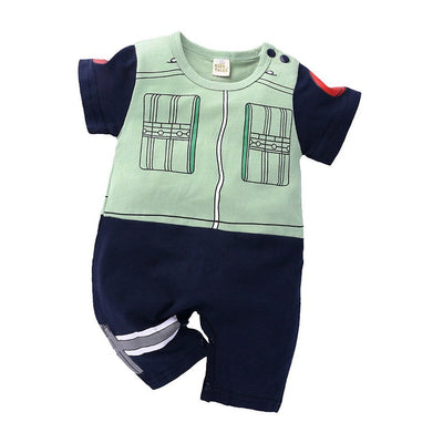Newborn Costume Baby Anime Romper Boy Kakashi Akatsuki Chopper Zoro Vegeta Cosplay Clothes Infant Jumpsuit Clothes 0-18 Months