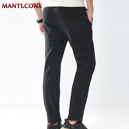 Breathable Men's Casual Pants Quick Dry Straight Elastic Waist Jogger Sweatpants Korean Classic Sport Trousers Plus Size 4XL 5XL