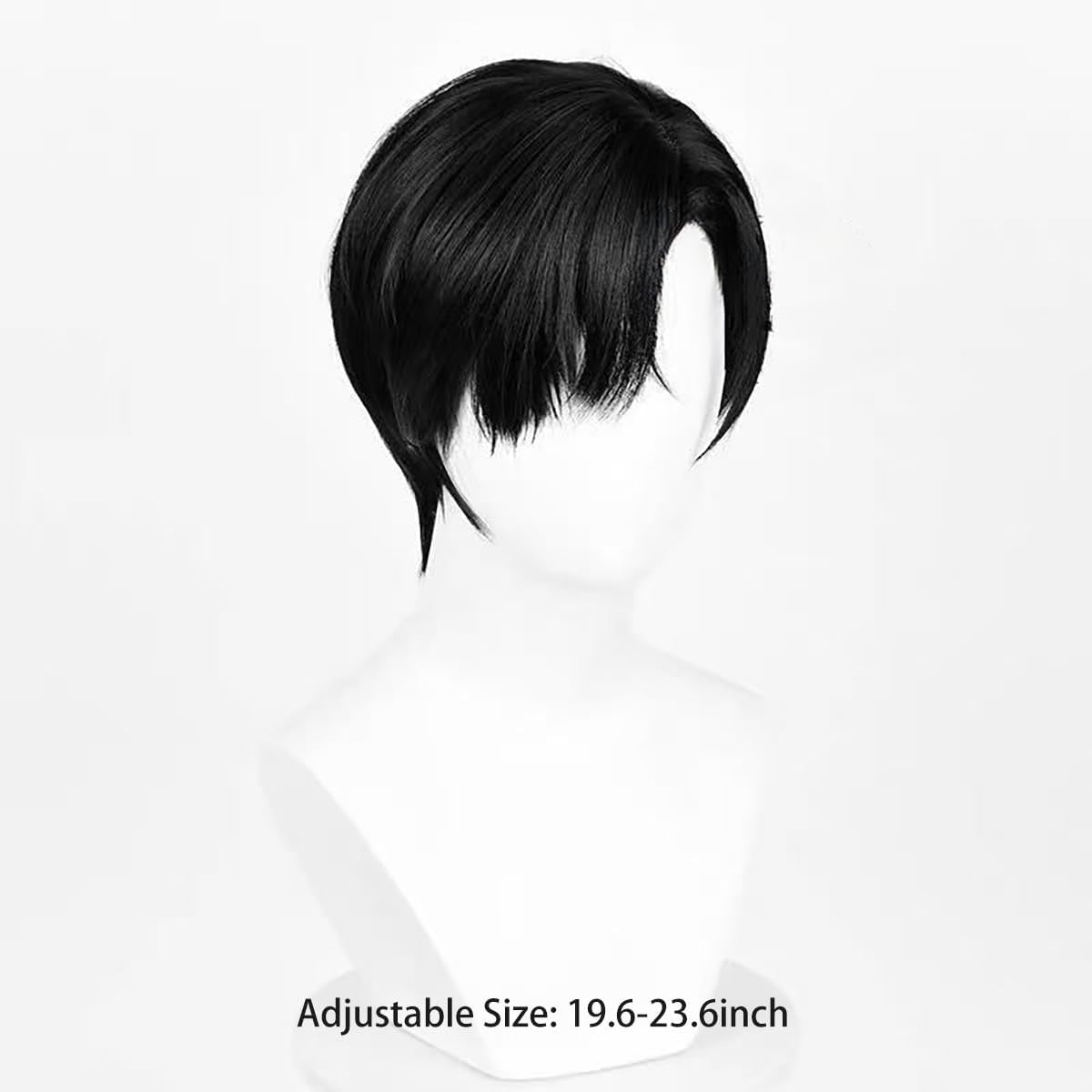 Unisex Short Blonde Wig for Cosplay Costumes Synthetic Fiber Wig with Bangs Halloween Party Anime Wig