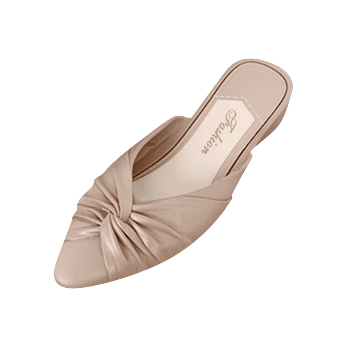 Women's Summer New PVC Fashion Pointy Solid Color Daily Casual Indoor And Outdoor Sandals Beach Flip-flops  Low Heel Sandals