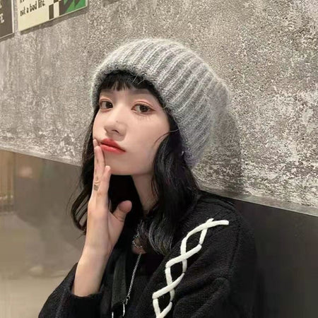 Fashion Winter Warm Hats for Women Casual Stacking Knitted Bonnet Caps Men Hats Solid Color Hip Hop Unisex Female Beanies