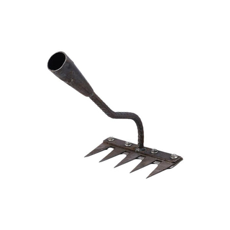 1PCS Teeth Carbon Steel Garden Hand Rake for Farm Garden Weeding Tools Scarifier Agricultural Nail Harrow Metal Harrow
