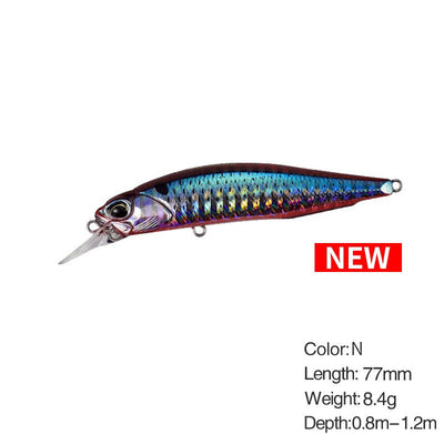 77mm 63mm Minnow Fishing Lure Wobbler Rozante 77SP Long Cast Hover Swaying Lure Jerkbait Artificial Bait Culter Alburnus Bait