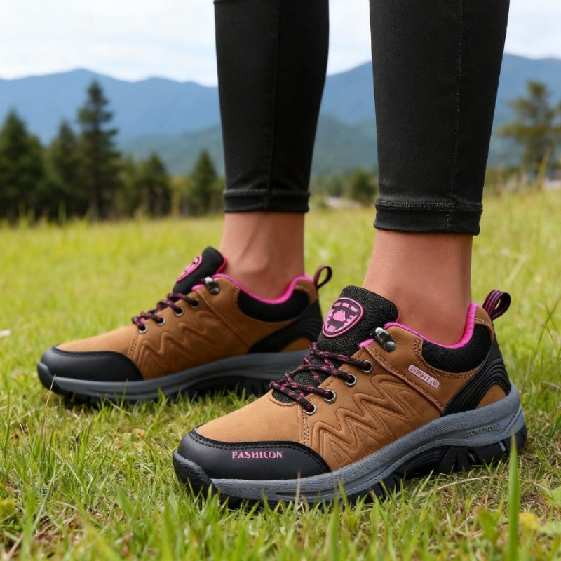Women's Outdoor Sneakers Fashionable Non Slip Durable Hiking Shoes High-quality Design Platform Low Cut Casual Women's Shoe 2025