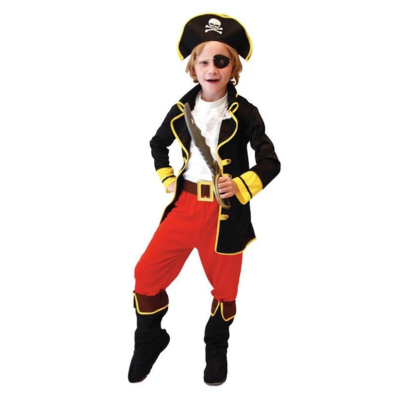 Halloween Children's Pirate Costume Boy Boy Children's Pirate Costume Preschool Fantasy Children's Role Playing Costume