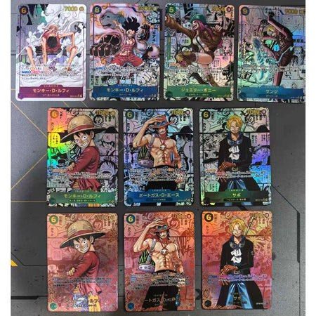 Anime characters ONE PIECE Nami Roronoa Zoro DIY Homemade texture Xtreme Game toys Collection card Christmas birthday gift