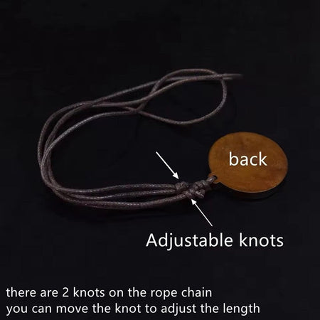 Vintage 12 Zodiac Sign Glass Wooden Necklace Adjustbale Long Rope Chain Necklace Constellation Jewelry