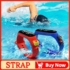 Disney Stitch Digital Kids' Watches Anime Figures LED Luminous Watch Touch Waterproof Electronic Sports Watch Kids Birthday Gift