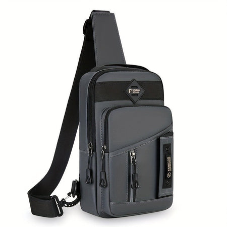 Fashion Multifunctional Chest Bag - 1pc Men's Outdoor Crossbody Bag, Casual Sports Sling Bag