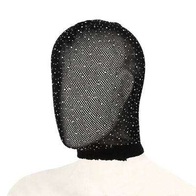Sexy Transparent Mesh Ultra Thin Perspective Clothing Fishing Net Hollow Vest Headscarf Hood Cosplay Party