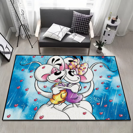 D-diddl small carpet Anti-Slip Kitchen cartoon funny maus art Bedroom Handmade Tufted Rug cute Living Room Entrance Decoration