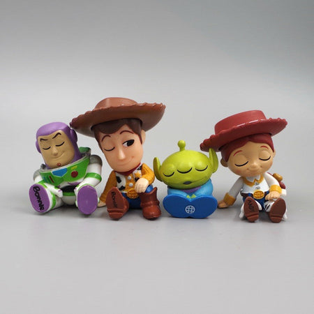 Q Version Anime Figures Cartoon Toy Story Woody Alien Monsters University James P. Sullivan Model Toys Children Christmas Gift