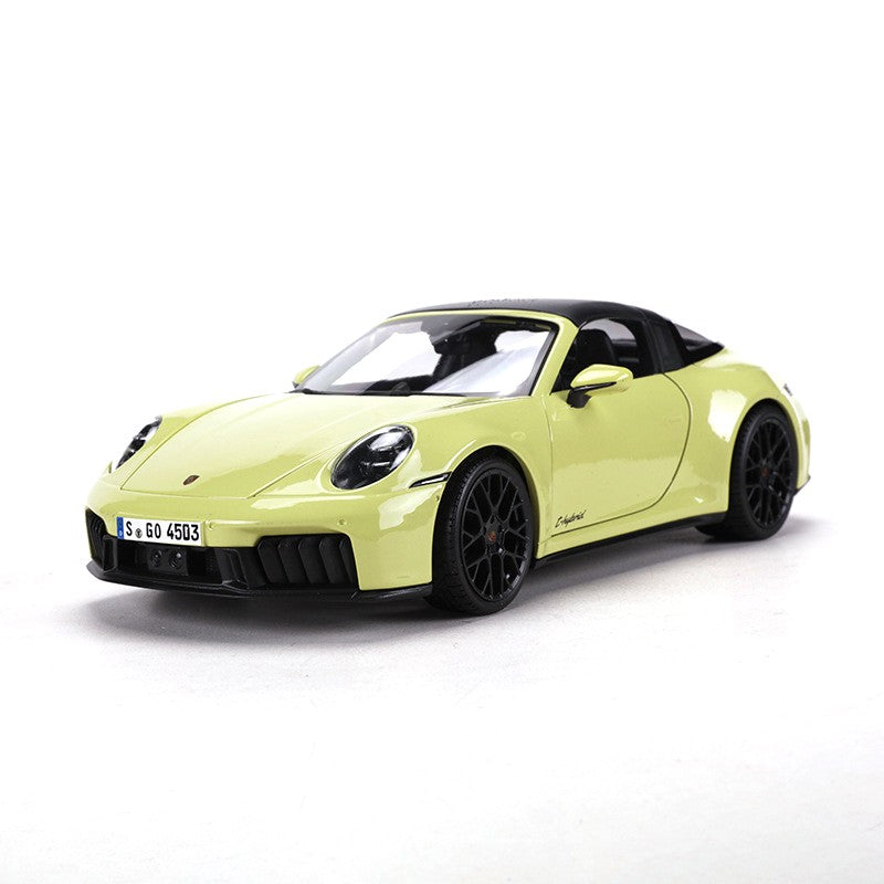 In Stock Maisto 1:18 Porsche 911 Targa 4 Gts (992.2) With Windows Alloy Miniature Diecast Fully Open Model Custom Toys Gifts