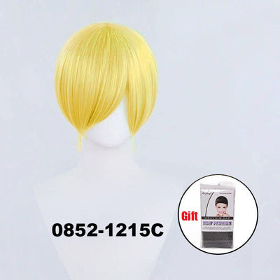 Snoya 30cm synthetic short Wig purple blue red yellow high temperature fiber Wig Costume Party Cosplay Wig 23 colors