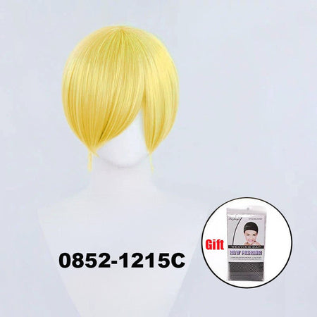 Snoya 30cm synthetic short Wig purple blue red yellow high temperature fiber Wig Costume Party Cosplay Wig 23 colors
