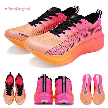 IRUNSVAN HEAT 2.0 Carbon Plate Sneakers Marathon Racing Professional Running Shoes Men Athletic Training Sport Shoes