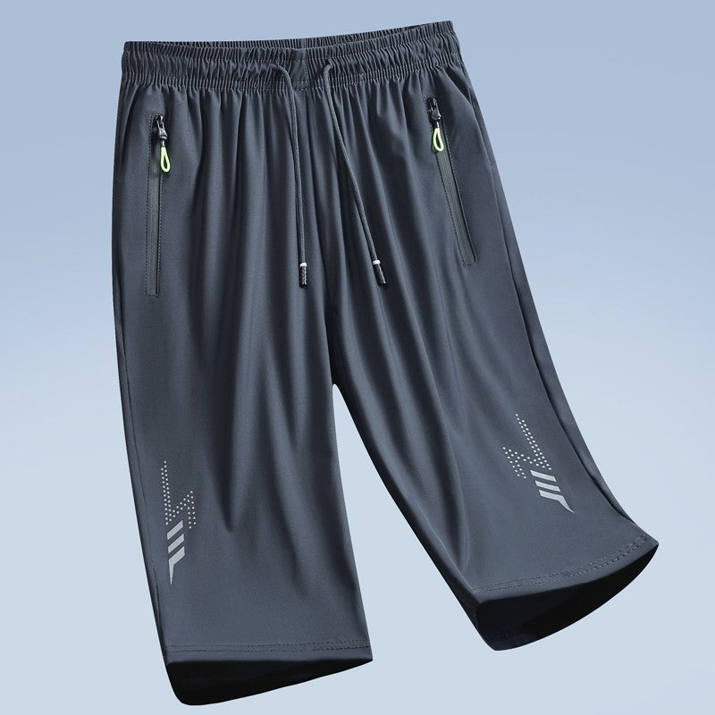 Fashion Casual Board Shorts Men's Shorts Summer Quick Dry Stretch Shorts for Men Jogging Running Short Pants Male Bottom Black
