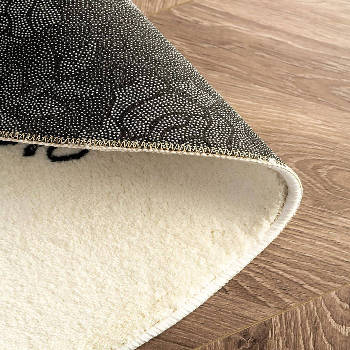VIKAMA Christmas Imitation Cashmere Rug Soft Non-Slip Bathroom Mat Living Room Bedroom Entrance Doormat Winter Home Decor