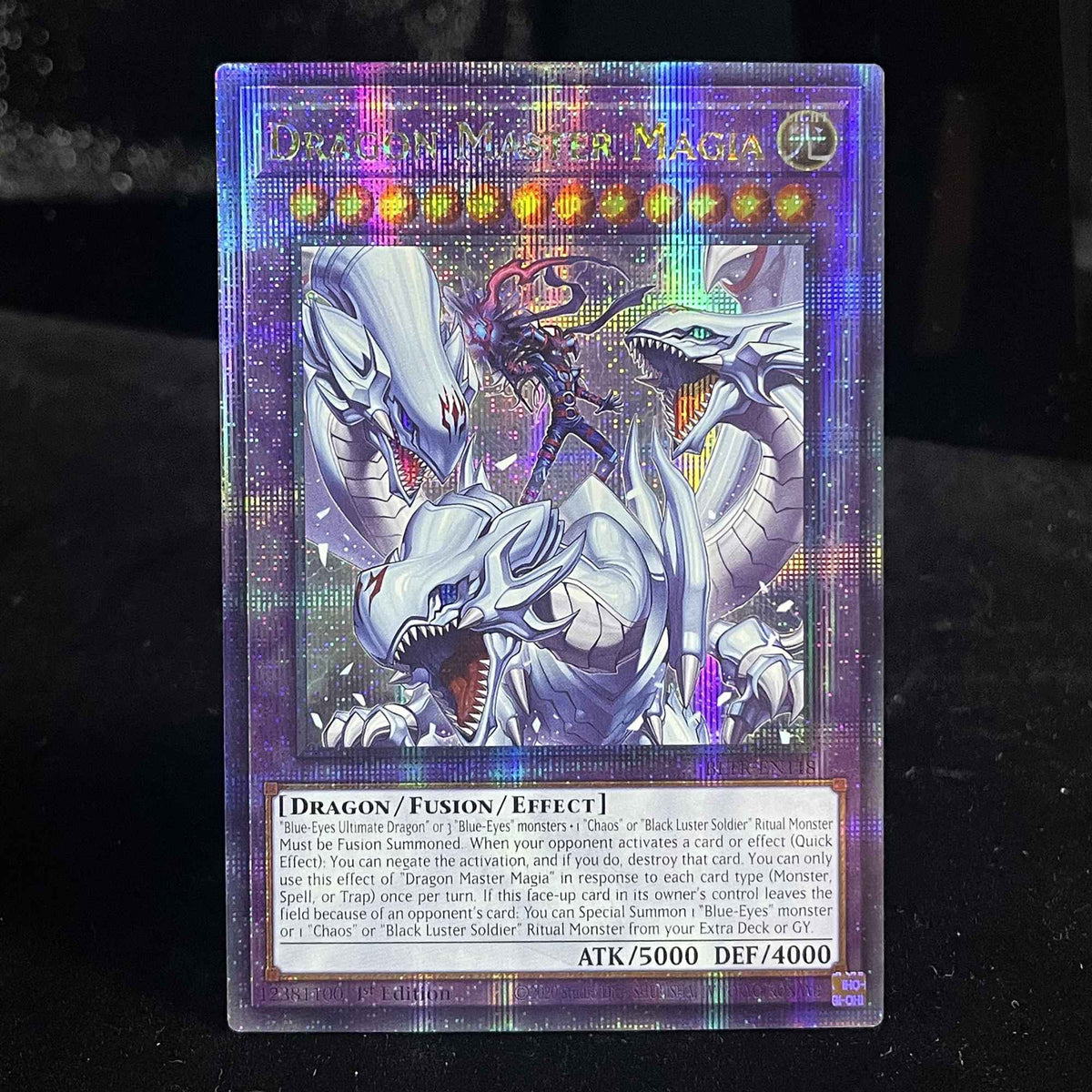 YuGiOh!! QCSCR FOIL Card BLMR Series DARK ARMED DRAGON/I:P MASQUERENA/SUPER POLYMERIZATION/WELCOME LABRYNTH YGO TCG 1st Edition