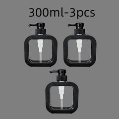 300/500ml Bathroom Soap Dispensers Refillable Lotion Shampoo Shower Gel Holder Portable Travel Dispenser Empty Bath Pump Bottle