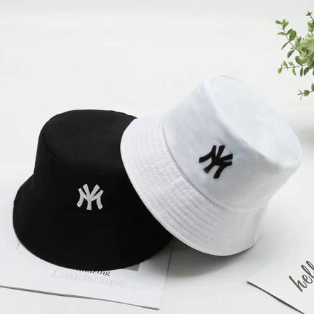 Unisex Letter Embroidery Personality two-sided Bucket Hats Fishermen Caps Outdoor Casual Cap Sunscreen Hat