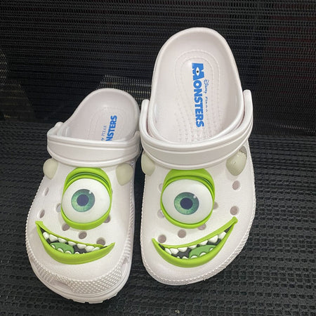 Disney Mcqueens Pixar Cartoon Solid Waterproof Slippers Hole Sandals Outdoor Sand Sandals Casual Breathable EVA Adult Shoes Gift