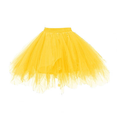 Women's Tulle Skirt 1950s Vintage Skirts Adult Ballet Crinoline Tulle Skirt Fluffy Princess Petticoat Underskirt Dancing Dress