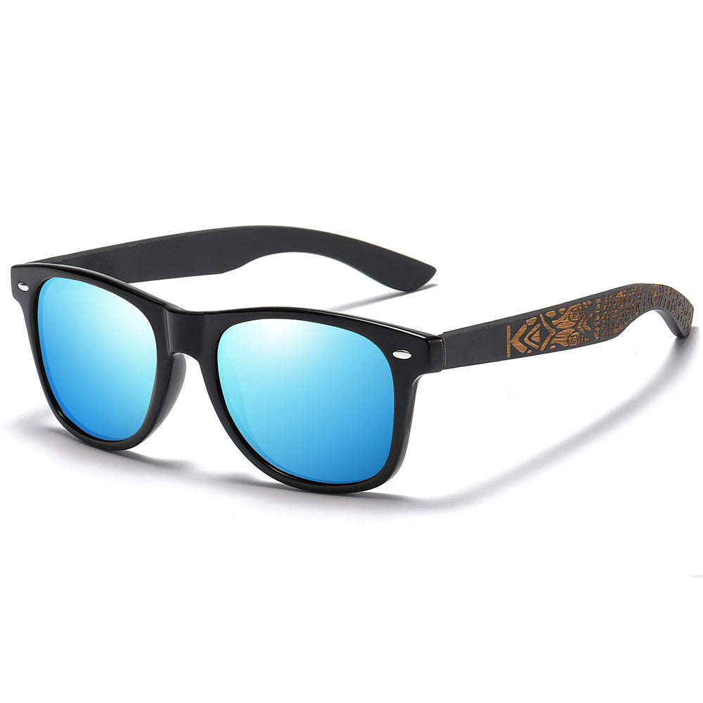 GM Brand Wooden Bamboo Polarized Men's Sunglasses Oval Frame Sun glasses Women Sun glass S5097es Male Oculos de sol Masculino
